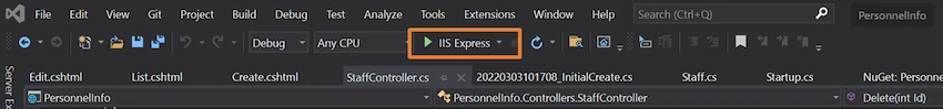 CRUD with ASP.NET Core