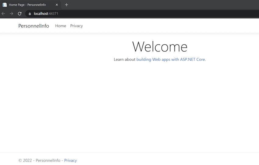 CRUD with ASP.NET Core