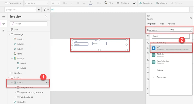 Create Repeating Section In PowerApps Edit Form