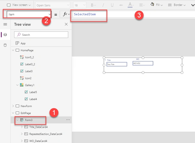 Create Repeating Section In PowerApps Edit Form