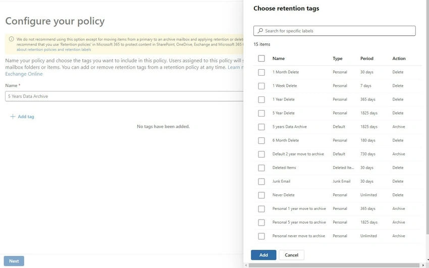 Configure