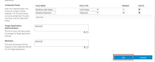 Target application