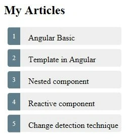 My Articles