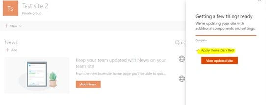 Create SharePoint Modern Team Site Using Site Scripts And Site Designs