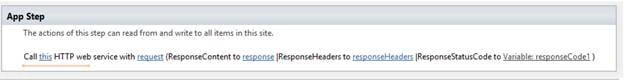 HTTP call activity