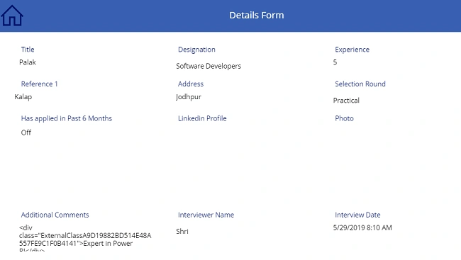 Create Single Display Or Edit Form For Multiple Galleries In PowerApps