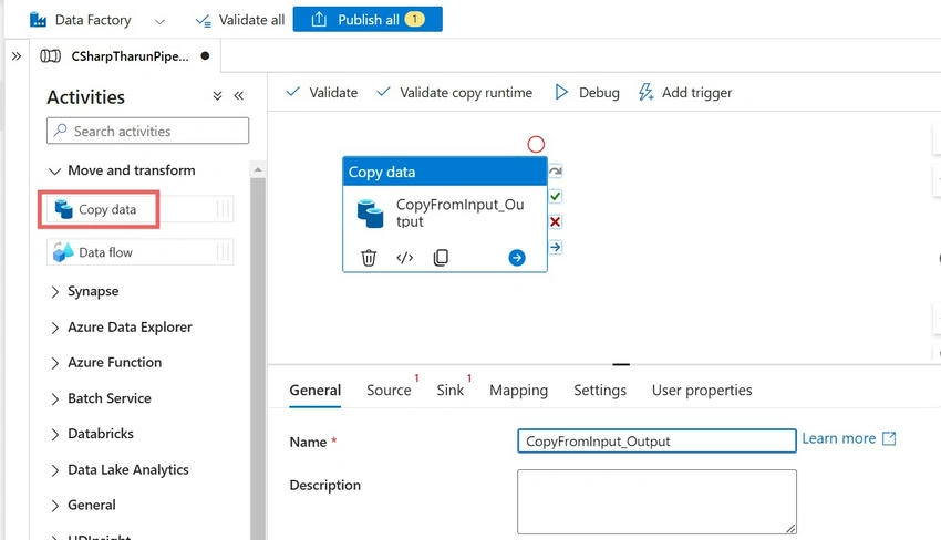 Copy Activity