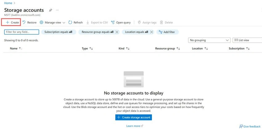 Storage Account