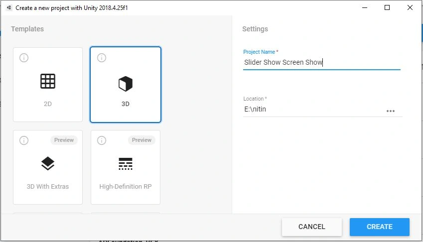 Create The Slider Show Screen Space On Button Click Using C# Script In Untiy