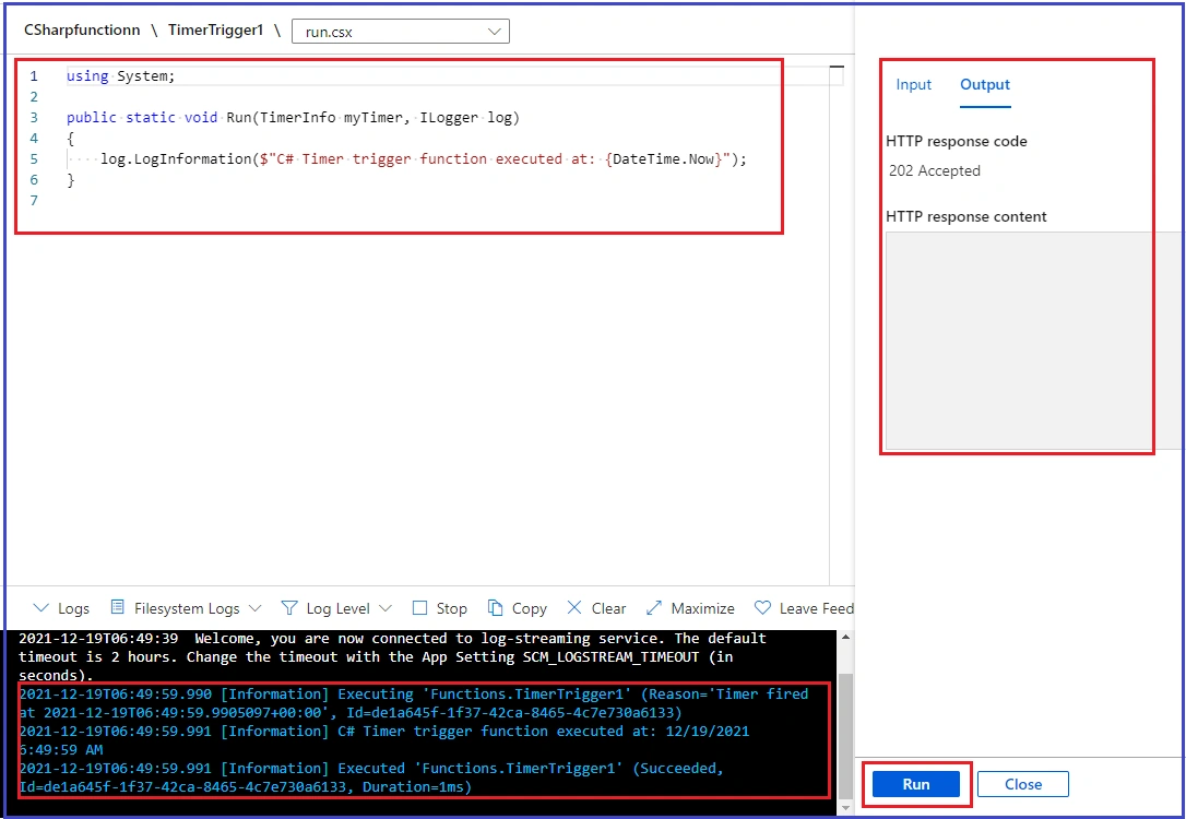 Timer Trigger Azure Function