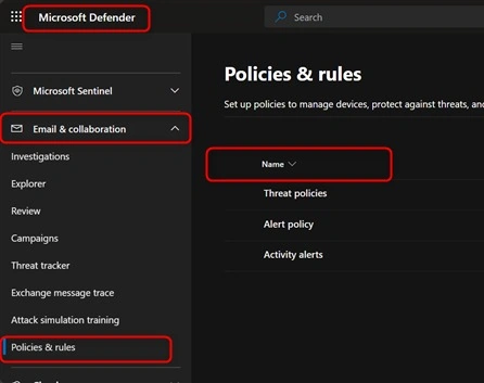 Threat Policies