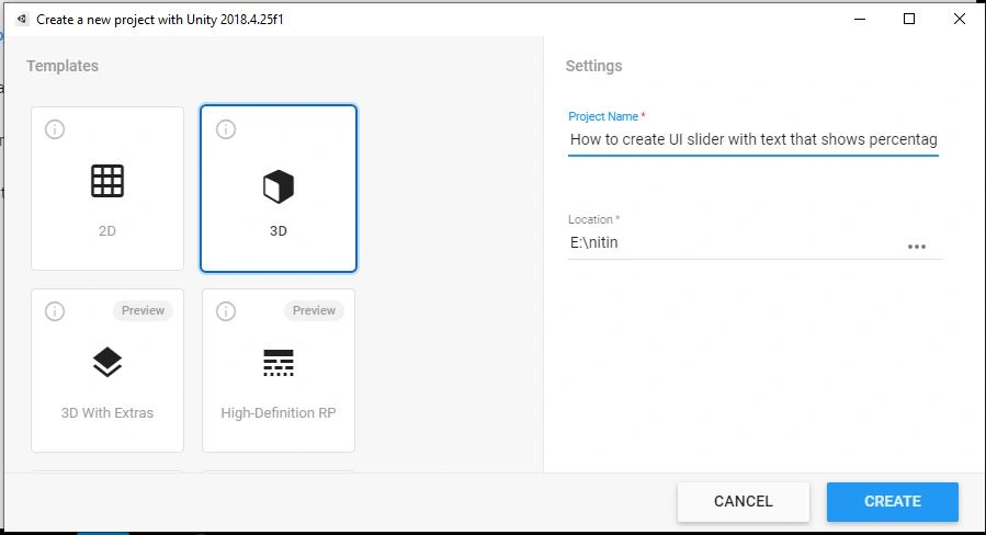 Create UI slider with text that shows percentage value using C# Script in Unity 3D