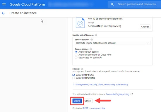 Create Virtual Machine Instance In Compute Engine In Google Cloud Platform