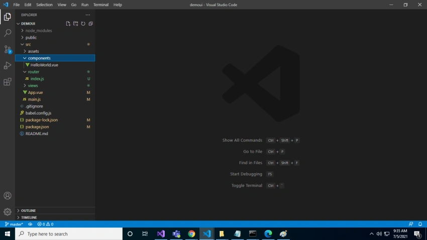 Create VueJS Project using Vue UI