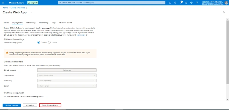 Create Web App In Azure Portal