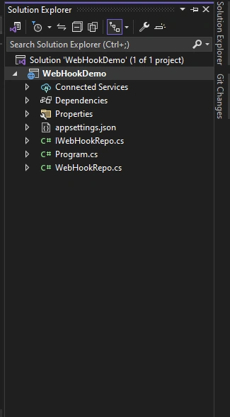 project structure with new files