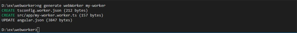 Create Web Workers In Angular 8/9
