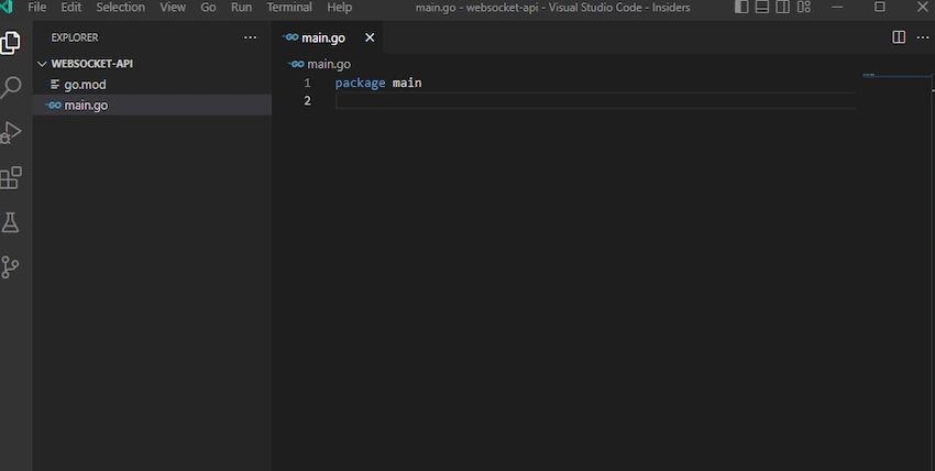 Create Websocket APIs in Golang