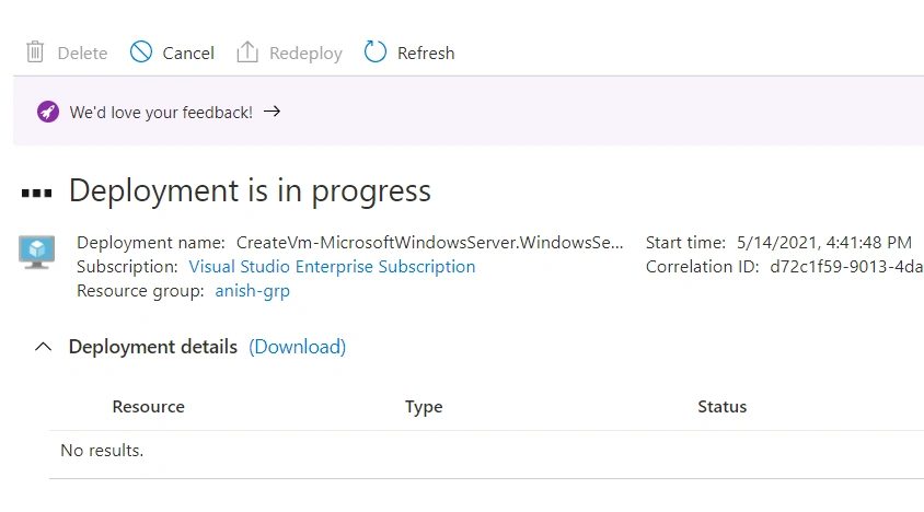 Create Windows Virtual Machine On Azure