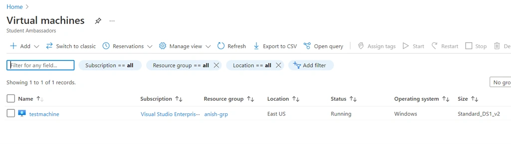 Create Windows Virtual Machine On Azure