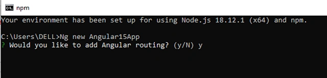 Create Angular 15 First application