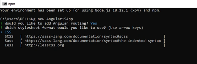 Create Angular 15 First application