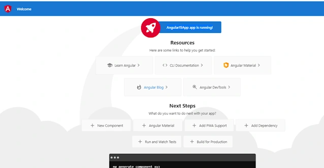 Create Angular 15 First application