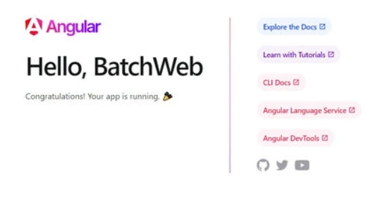 Angular BatchWeb