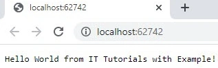Hello world from it tutorials with examples