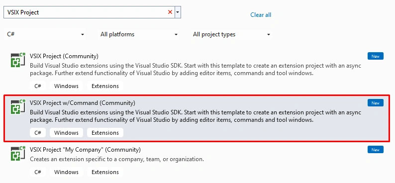 Create Your First Visual Studio Extension