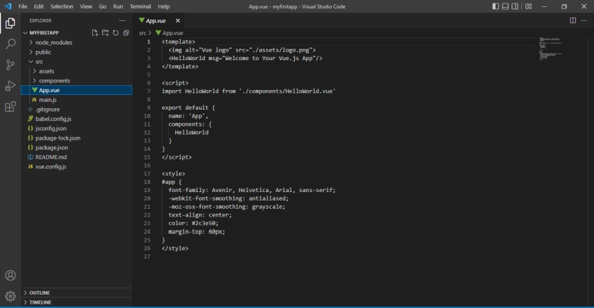 Create your first Vue.js app