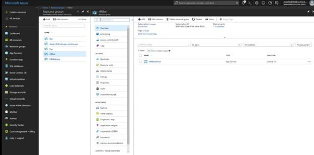 Create your own Azure Chat Bot 