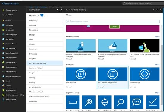 Create your own Azure Chat Bot 
