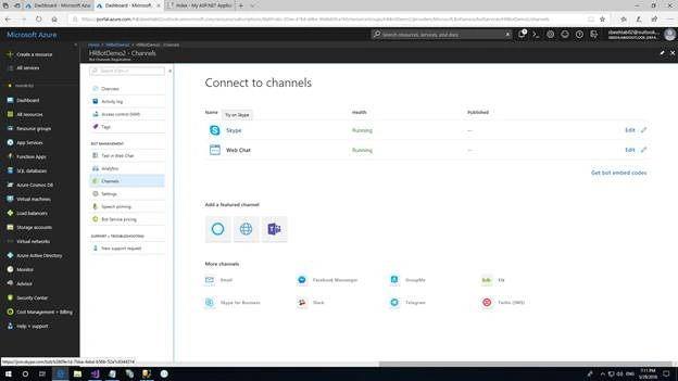 Create your own Azure Chat Bot 