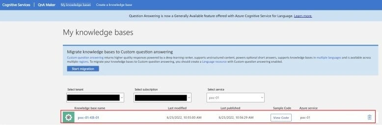 Azure chatbot