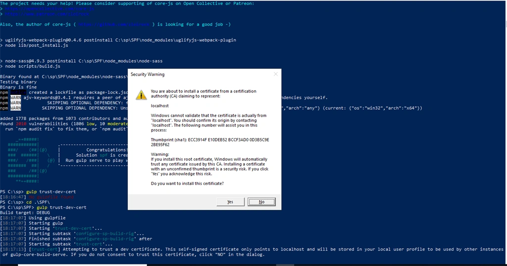 Create Your First WebPart Using SPFx Framework And Deploy It In SharePoint Online