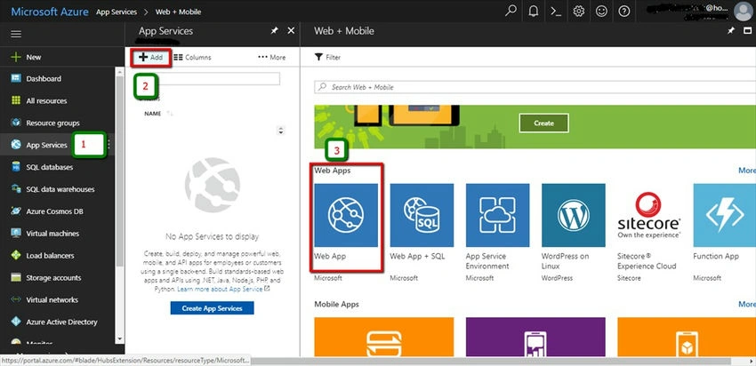 Create web app