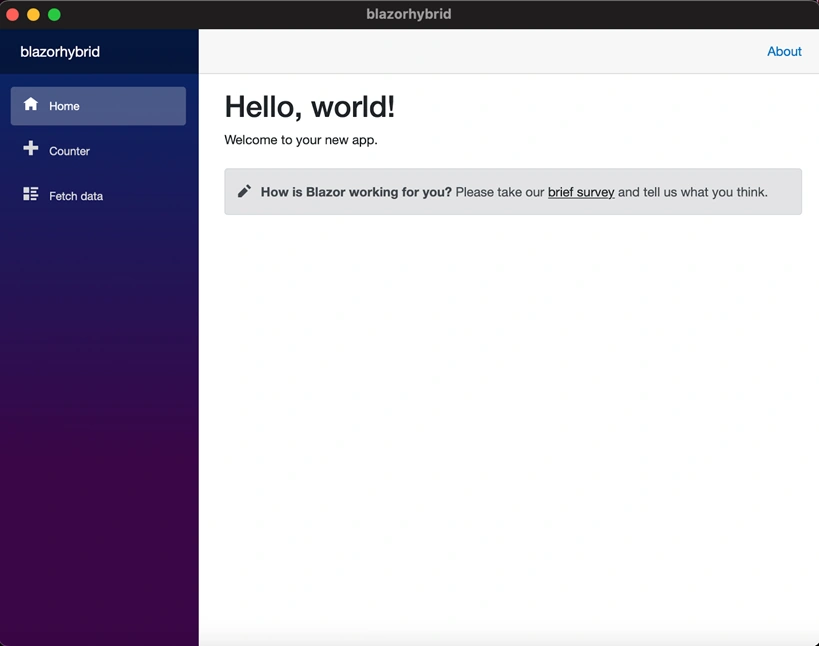 Creating a Blazor Hybrid Application in macOS