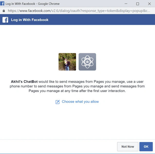Creating A Chatbot Using Amazon Lex Service - Facebook Messenger Integration
