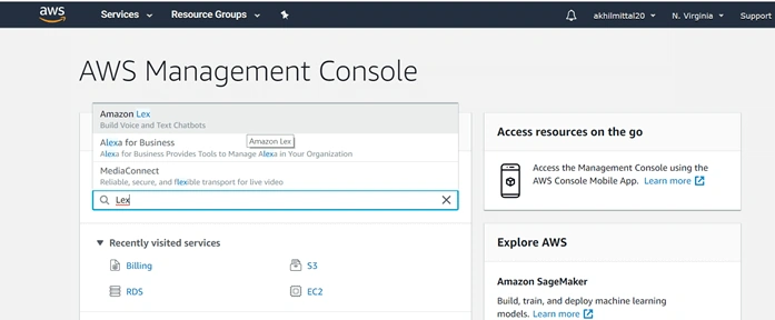 Creating A Chatbot Using Amazon Lex Service