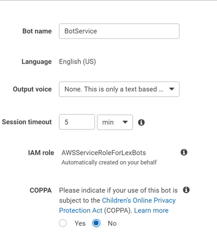 Creating A Chatbot Using Amazon Lex Service