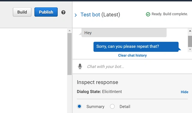 Creating A Chatbot Using Amazon Lex Service