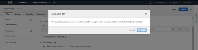 Creating A Chatbot Using Amazon Lex Service - AWS Lambda Functions