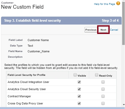 Creating A Custom Field In SalesForce