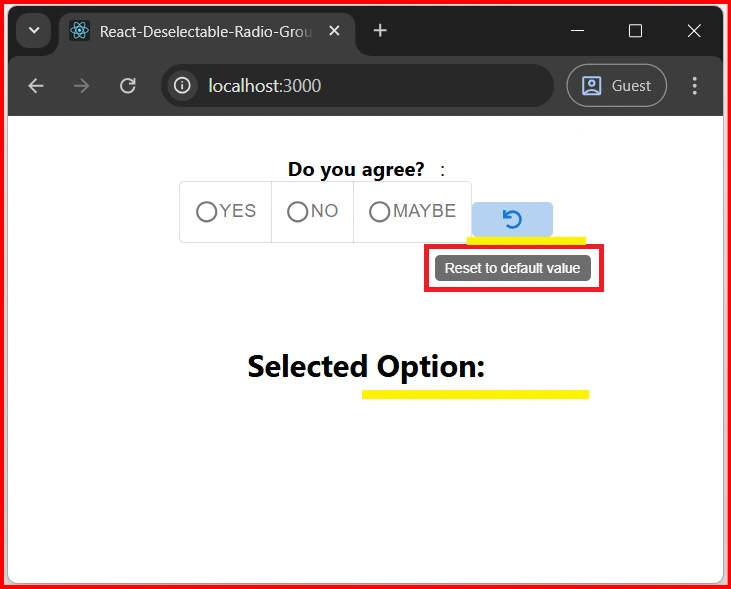 Selected options