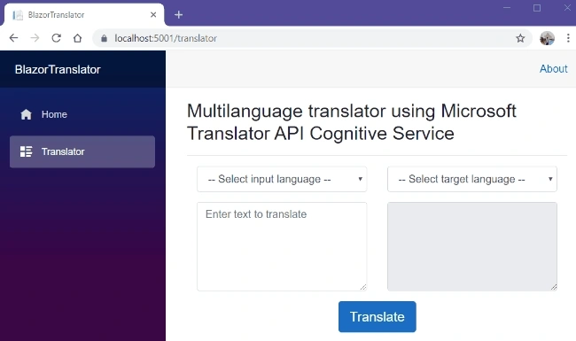 Creating A Multi-Language Translator Using Blazor And Azure Cognitive Services