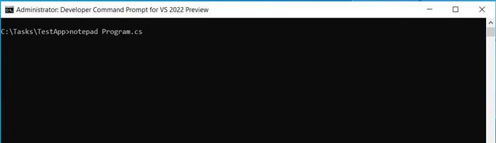 Creating A .NET Application From The CLI