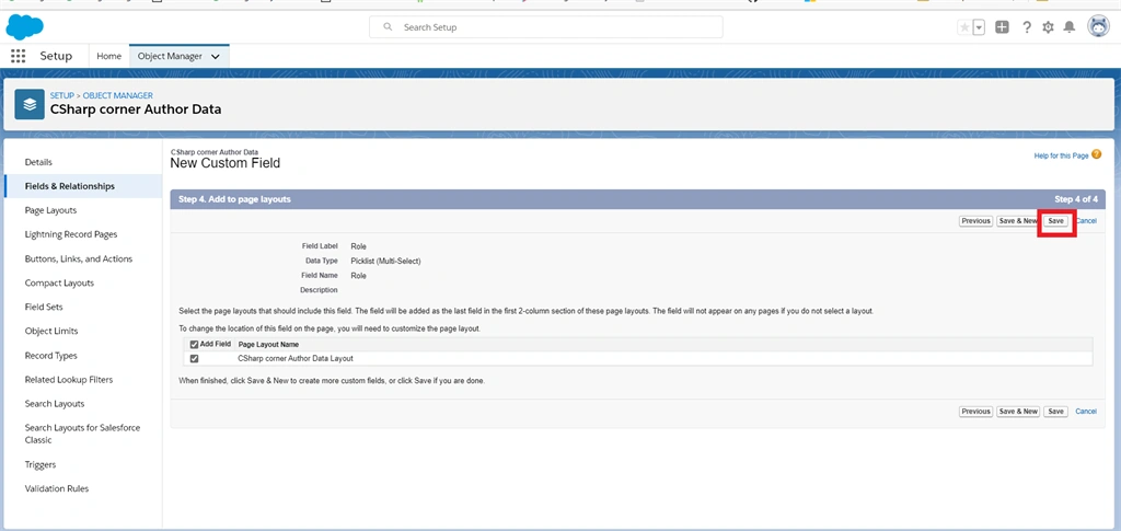 Creating A Picklist And Multiselect Picklist In Salesforce Object