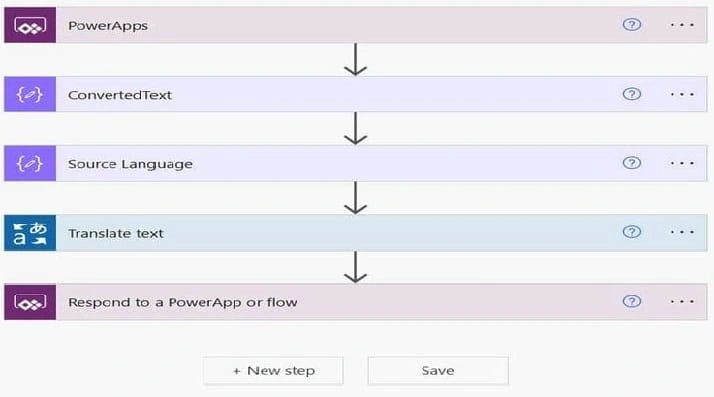 Power App that translates text using Power Automate