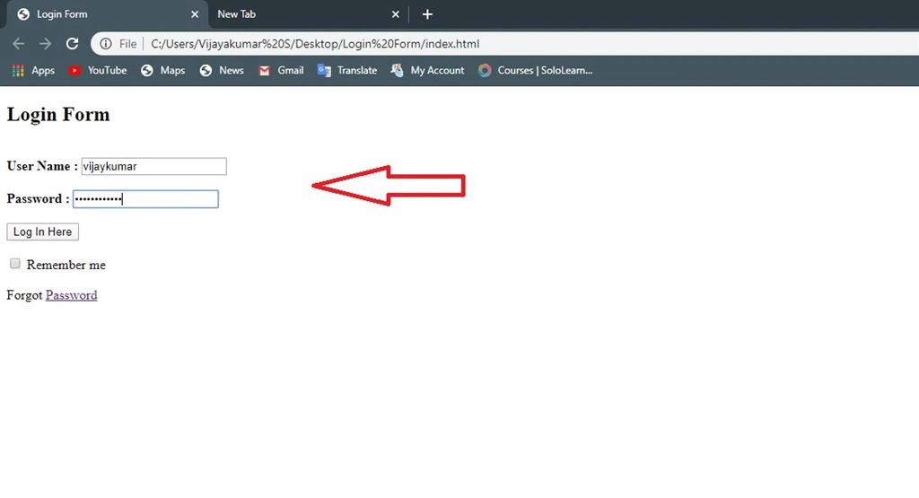 How To Create A Simple Login Page Using HTML And CSS